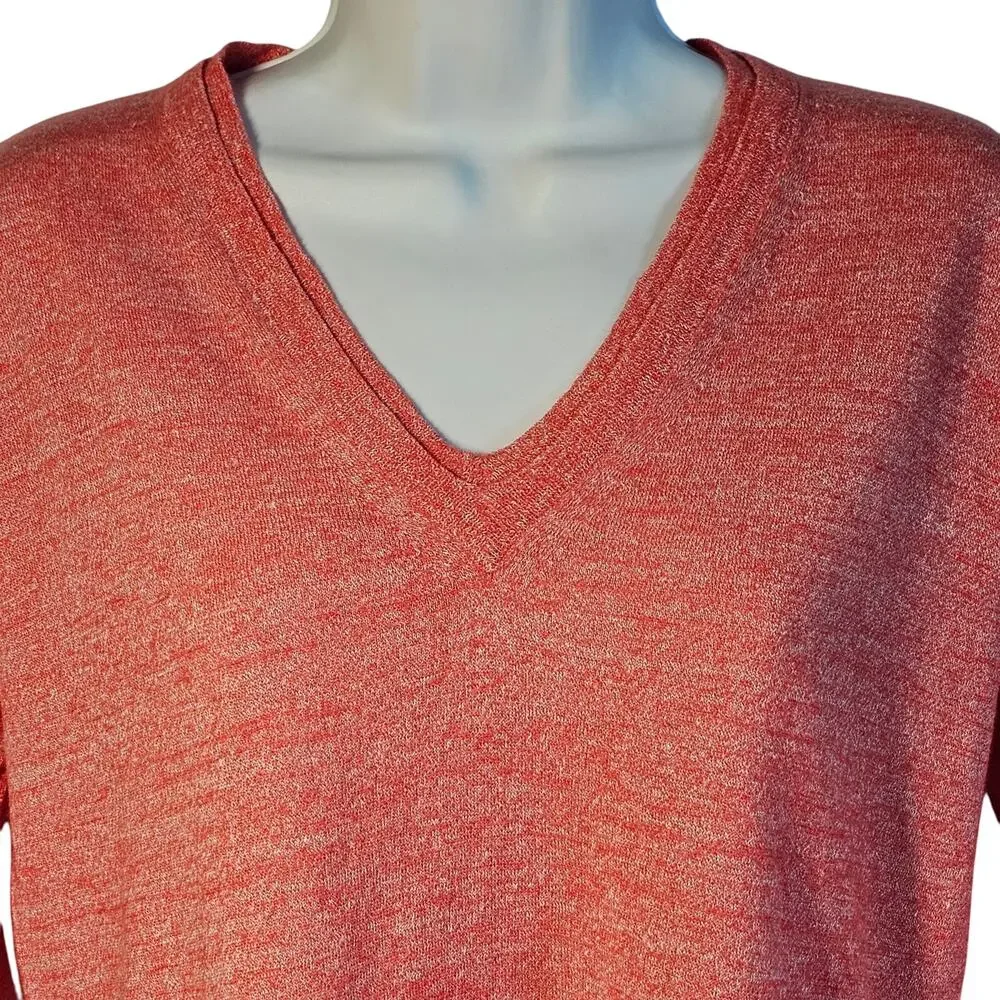J. Crew Relaxed Fit V-Neck Merino Wool and Linen Blend Sweater Size S